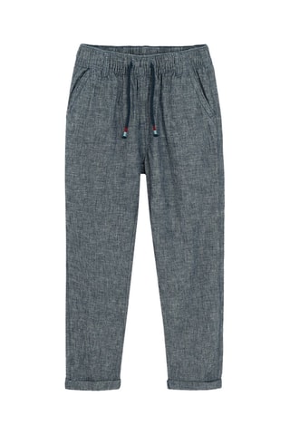 Pantaloni in lino - Navy