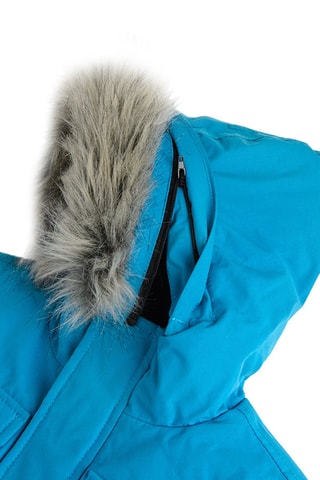 Parka con cappuccio - Celeste