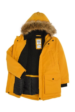 Parka con cappuccio - Senape