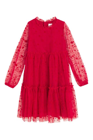 Abito con volant - Rosso