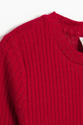 Abito glitterato. - Rosso