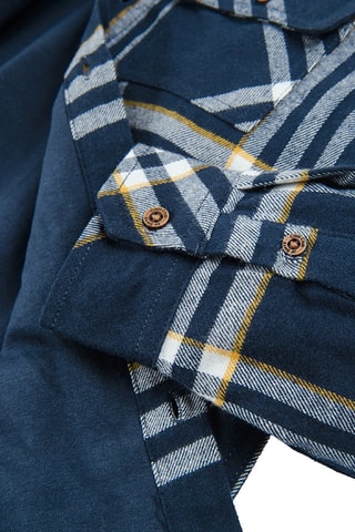Camicia con cappuccio - Navy ed ecrù