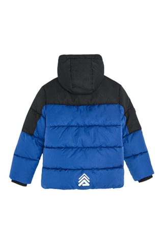 Piumino con cappuccio - Blu elettrico