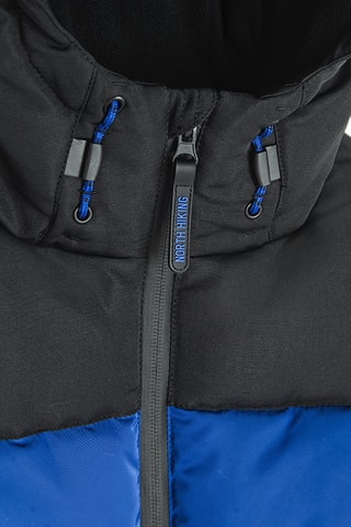 Piumino con cappuccio - Blu elettrico