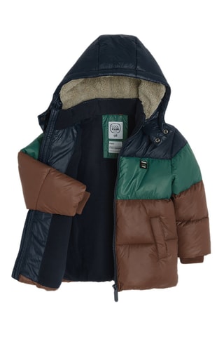 Piumino con cappuccio - Marrone