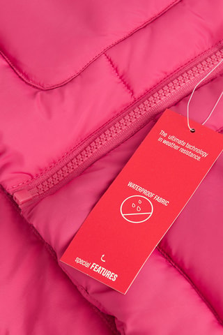 Piumino con cappuccio - Fucsia