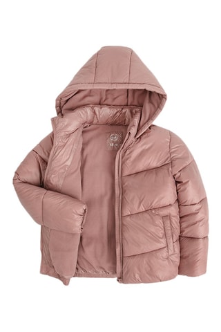 Piumino con cappuccio - Rosa