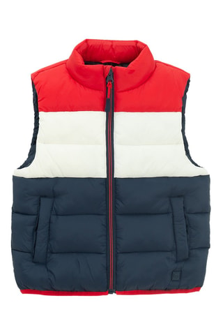 Piumino senza maniche - Navy e rosso