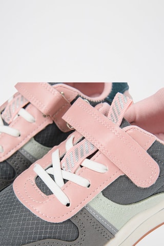 Sneakers - Rosa cipria e grigio