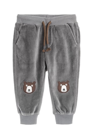Pantaloni sportivi effetto morbido - Antracite