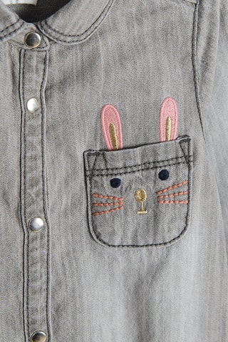 Camicia in jeans - Grigio