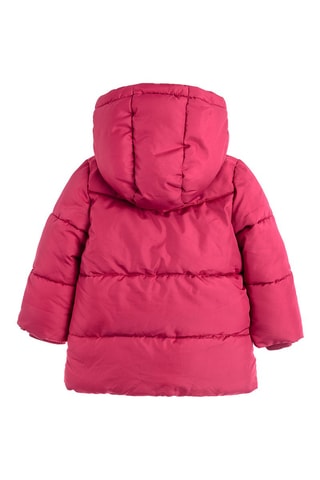Piumino con cappuccio - Fucsia
