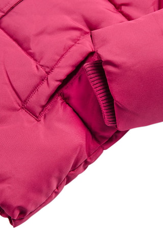 Piumino con cappuccio - Fucsia