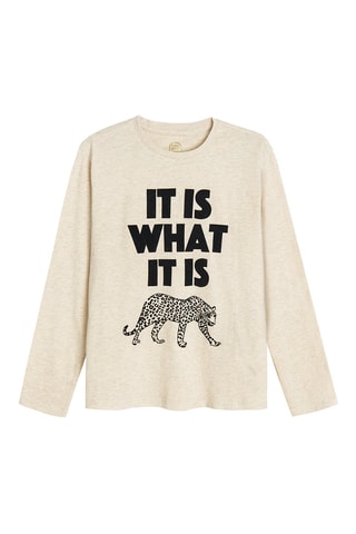 T-shirt - Ecrù melange