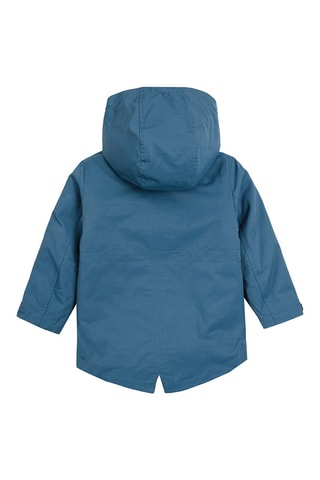 Parka 2 in 1 - Petrolio e arancione