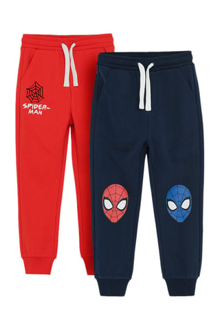 2 pantaloni sportivi Spider-Man Avengers Marvel - Navy e rosso