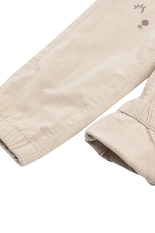 Pantaloni sportivi in velluto - Beige