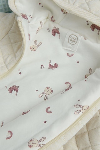Tutina con cappuccio - Beige melange