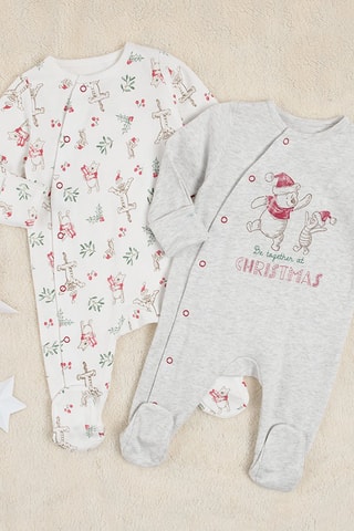 2 pigiamini Winnie the Pooh Disney - Grigio chiaro e bianco