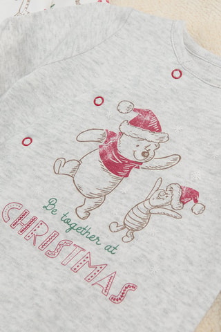 2 pigiamini Winnie the Pooh Disney - Grigio chiaro e bianco