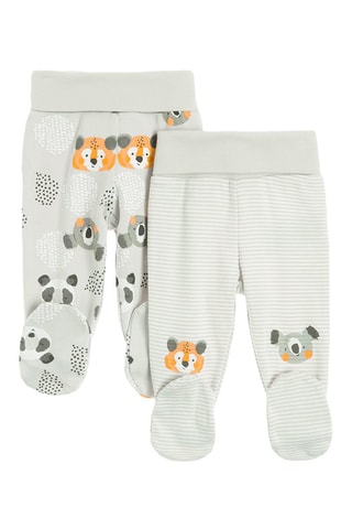 2 pantaloni - Grigio e bianco