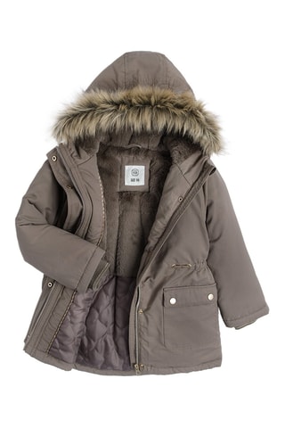 Parka con cappuccio - Taupe