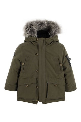 Parka con cappuccio - Kaki