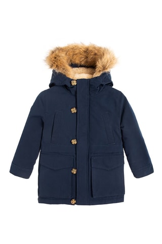 Parka con cappuccio - Navy