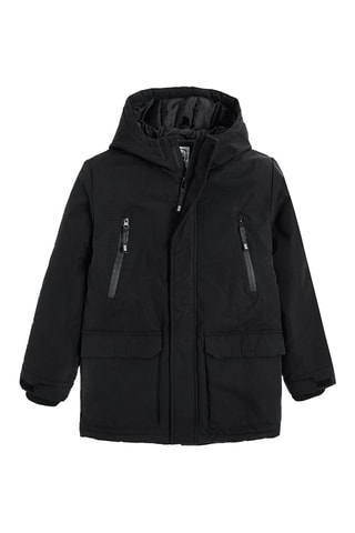 Parka con cappuccio - Nero