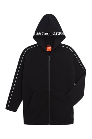 Felpa con cappuccio - Nero