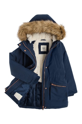 Parka con cappuccio - Navy