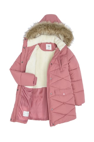 Piumino con cappuccio - Rosa
