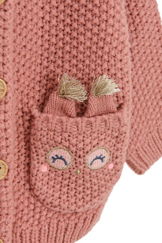 Cardigan - Rosso mattone
