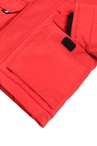 Parka con cappuccio - Rosso