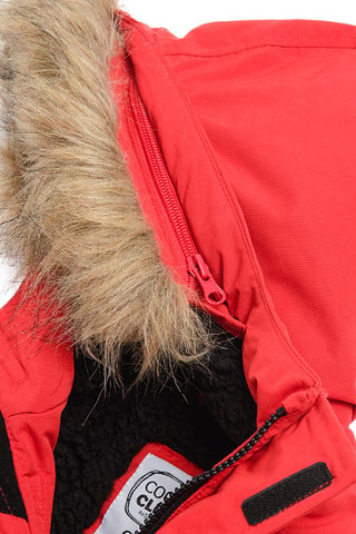 Parka con cappuccio - Rosso