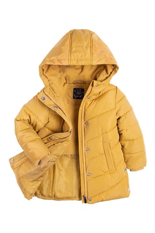 Piumino con cappuccio - Giallo