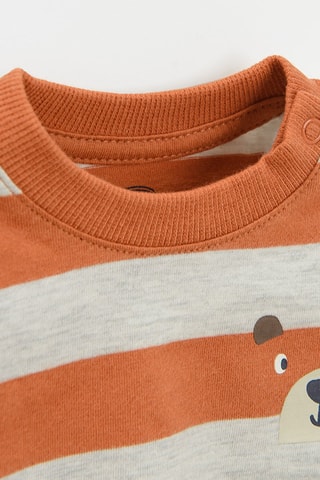 Felpa - Beige e arancione