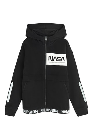 Felpa con cappuccio NASA - Nero