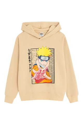 Felpa con cappuccio Naruto - Beige