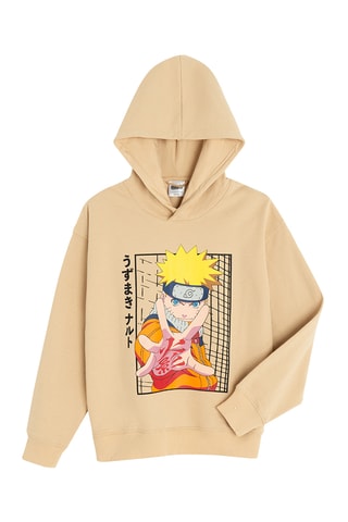 Felpa con cappuccio Naruto - Beige