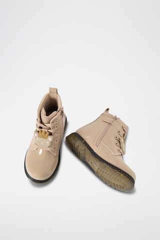 Stivaletti in vernice - Beige