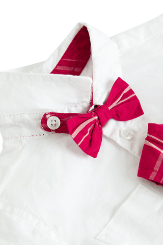 Set 3 pezzi - Fucsia e bianco