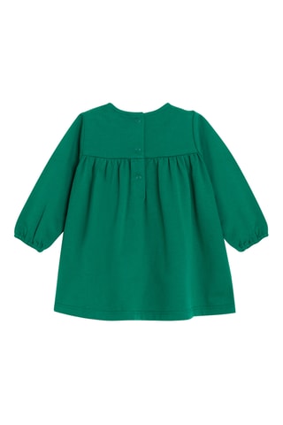 Abito e collant - Verde scuro e rosso