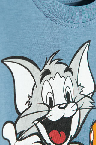 T-shirt Tom e Jerry - Azzurro