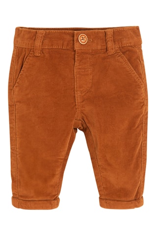 Pantaloni in velluto - Rosso mattone