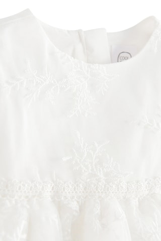 Abito in tulle ricamato - Bianco