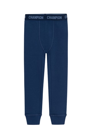 2 leggings - Blu