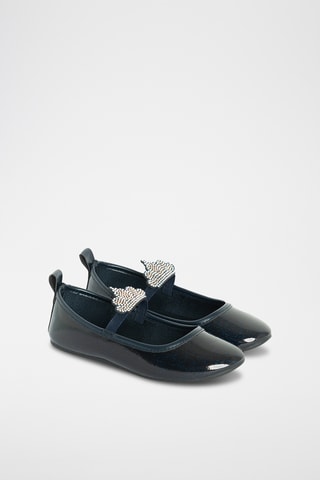 Ballerine in vernice - Navy