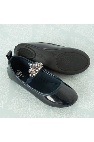 Ballerine in vernice - Navy