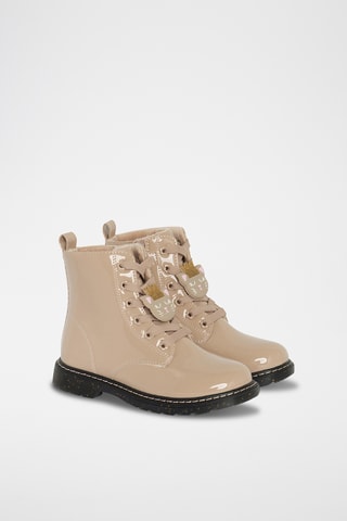 Stivaletti in vernice - Beige